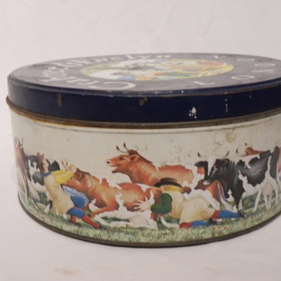 Vintage Crabtree & Evelyn Cow Tin Box - Picture 2 of 5